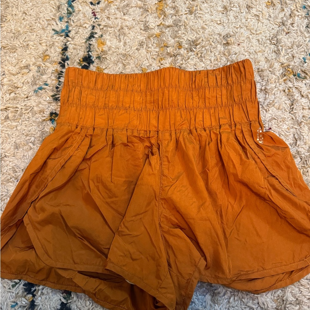 FP Movement by Free People High Waist Orange Shorts